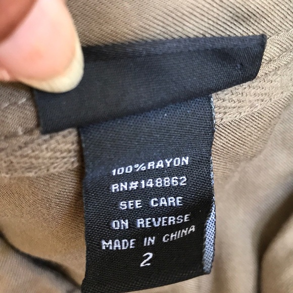 Torrid size 2X olive button up embroidered shirt - Picture 7 of 9